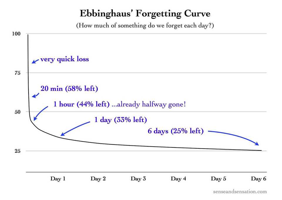 forgetting curve